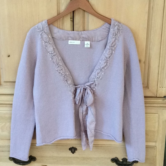 Anthropologie Sweaters - 💕HOST PICK💕 Sleeping on Snow - embellished cardigan